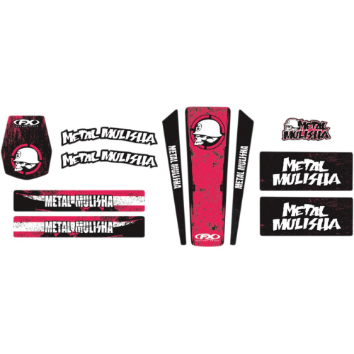 Factory Effex - Factory Effex Metal Mulisha 2017 Universal Trim Kit - Red - 2050360