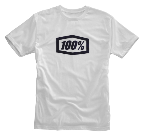 100% - 100% Essential T-Shirt - 3201602213 - White/Blue - X-Large