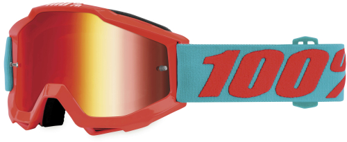 100% - 100% Accuri Passion Youth Goggles - 5031019702 - Passion Orange / Mirror Red Lens - OSFM