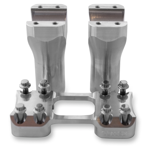 Trask Performance - Trask Performance Assault Risers for 1-1/4in. Handlebars - 4in. - Raw Finish - TM-8601-4R