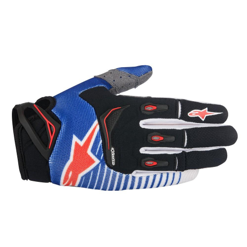 Alpinestars - Alpinestars Techstar Gloves - 35610177232X - Blue/White/Red - 2XL