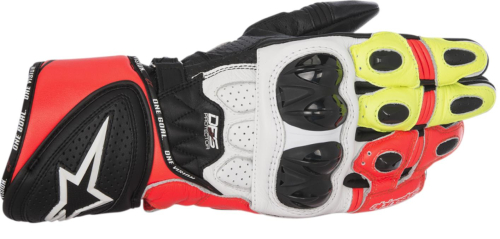 Alpinestars - Alpinestars GP Plus R Gloves - 355651712402X - Black/White/Yellow/Red - 2XL