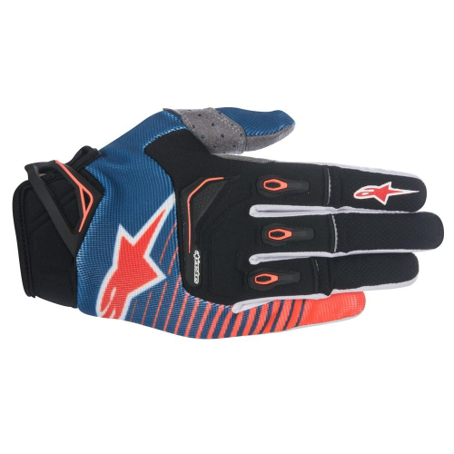 Alpinestars - Alpinestars Techstar Gloves - 356101770432X - Dark Blue/Orange/Fluo/White - 2XL