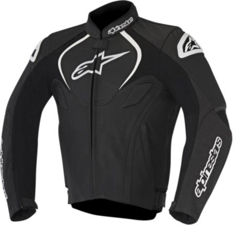 Alpinestars - Alpinestars Jaws Leather Jacket - 31010161046 - Black - 36