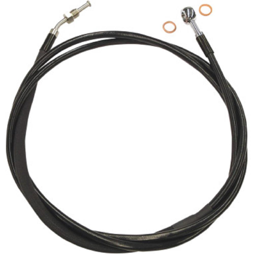 Magnum - Magnum XR Stainless Hydraulic Clutch Line - Stock Length - Black - SBC010674