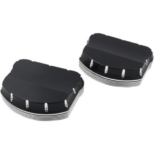 Kens Factory - Kens Factory Neo-Fusion Rocker Box Cover - Black Anodized Machine Cut - 8001