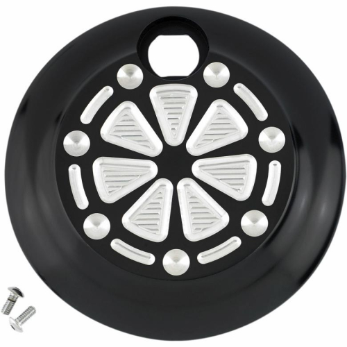 Joker Machine - Joker Machine Tech Fuel Door - Black Machine w/ Silver Accents - 04-524-2