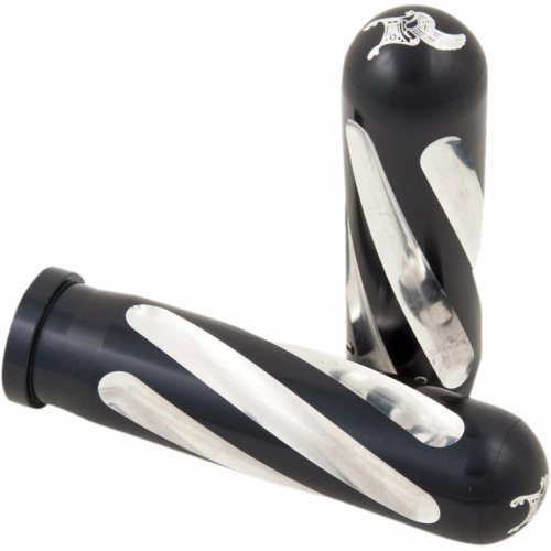 Kens Factory - Kens Factory Neo-Fusion Spiral Grips - Black Machine with Black Machine End Caps - 1014