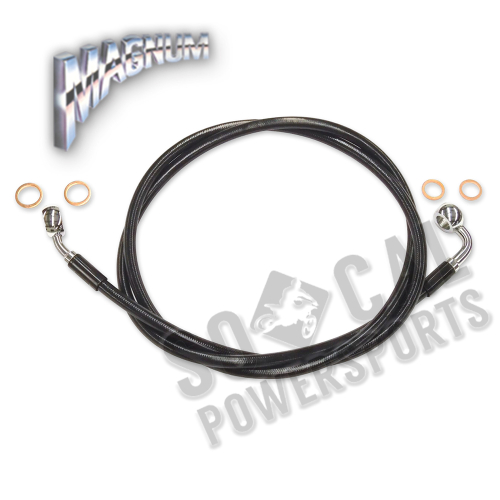 Magnum - Magnum Black Coated XR Stainless Front Brakeline Kit - 44in. Total Length - SBC0601-44