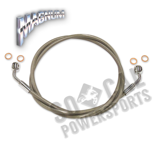Magnum - Magnum Clear Coated XR Stainless Front Brakeline Kit - 42in. Total Length - SSC060642