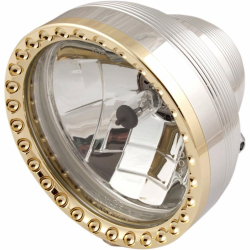 Kens Factory - Kens Factory 5-3/4in. Neo-Fushion Headlight Assembly - Polished w/ Copper Ring - 11203