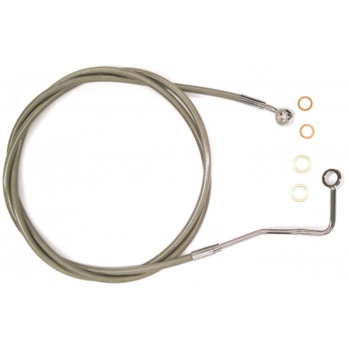 Magnum - Magnum Clear Coated XR Stainless Upper Front Brakeline Kit - 64in. Total Length - SSC140164