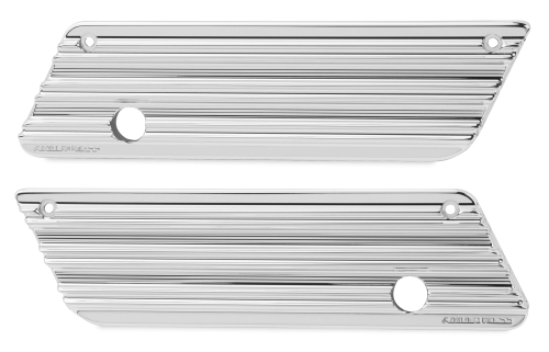 Arlen Ness - Arlen Ness Saddlebag Latch Covers - 10-Gauge - Chrome - 03607