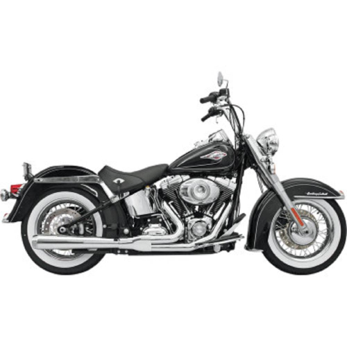 Bassani Manufacturing - Bassani Manufacturing Road Rage 2:1 Exhaust System - Chrome - Short - 1S42R