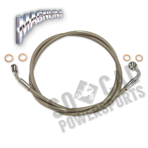 Magnum - Magnum Clear Coated XR Stainless Front Brakeline Kit - 58in. Total Length - SSC0601-58