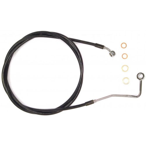 Magnum - Magnum Black Coated XR Stainless Upper Front Brakeline Kit - 78in. Total Length - SBC140178
