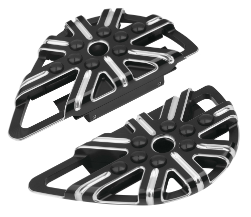 Arlen Ness - Arlen Ness Passenger Floorboard - 10-Gauge - Black - P3006