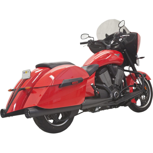 Bassani Manufacturing - Bassani Manufacturing 4in. DNT Performance Slip-On Muffler - Black - 6C27DNT6B