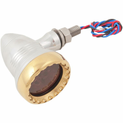 Kens Factory - Kens Factory Neo-Fusion LED Marker Light - Polished w/ Brass Ring - 11011