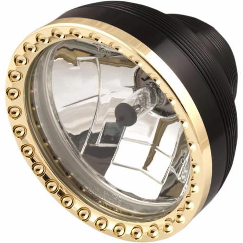 Kens Factory - Kens Factory 5-3/4in. Neo-Fushion Headlight Assembly - Machine Black w/ Copper Ring - 11202
