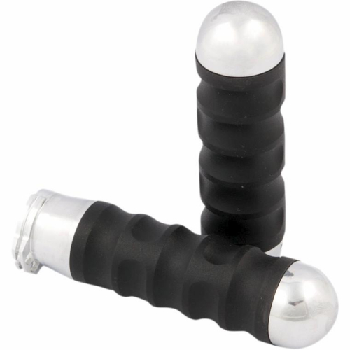 Kens Factory - Kens Factory Neo-Fusion Rubber Grips - Polished End Caps - 1102