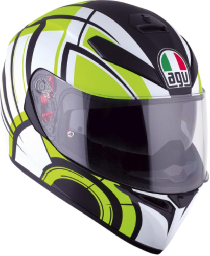AGV - AGV K-3 SV Comic Helmet - 0301O2F001406 - Matte White/Lime - Sm-Md