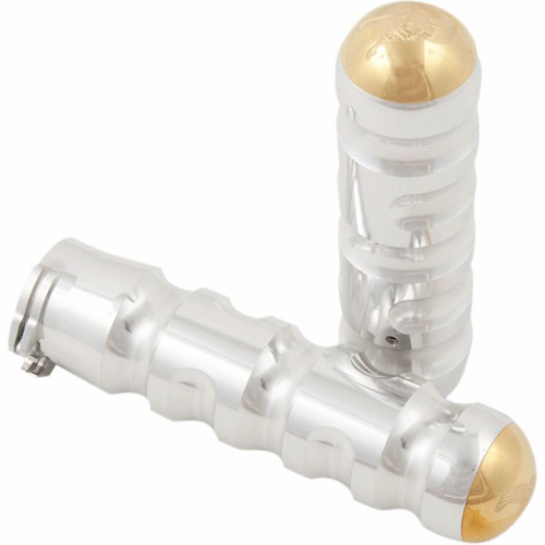 Kens Factory - Kens Factory Neo-Fushion Classic Grips - Polished with Brass End Caps - 1009