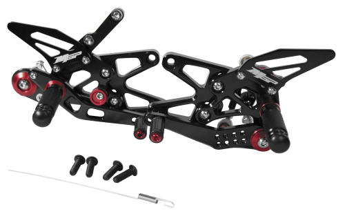 Hotbodies Racing - Hotbodies Racing Fully Adjustable Rearset - Black - 713012500