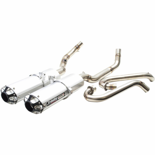 Trinity Racing - Trinity Racing Stage 5 Dual Exhaust System - Black Muffler - TR4128D
