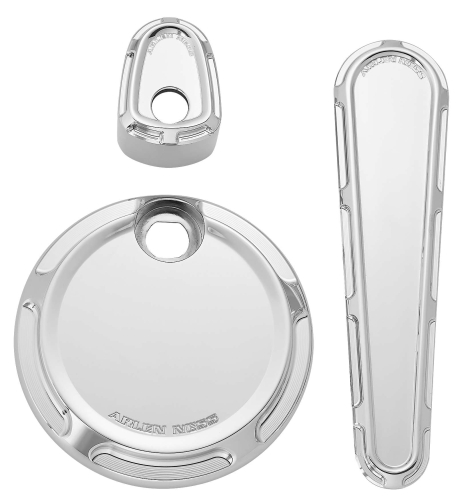 Arlen Ness - Arlen Ness Dash Accessory Pack - Beveled - Chrome - 91115