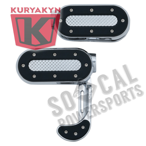 Kuryakyn - Kuryakyn Heavy Industries Switchblade Footpegs without Male Mount - Chrome - 7029