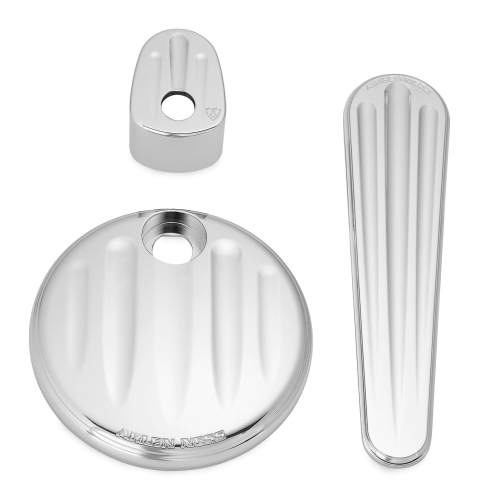 Arlen Ness - Arlen Ness Dash Accessory Pack - Deep Cut - Chrome - 91124