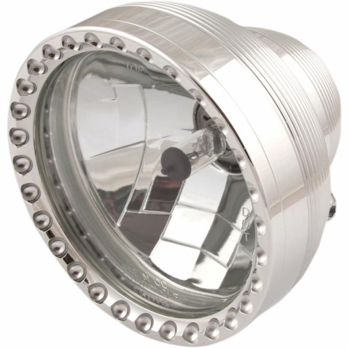 Kens Factory - Kens Factory 5-3/4in. Neo-Fushion Headlight Assembly - Polished w/ Polished Ring - 11201