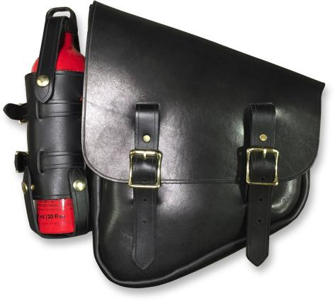 Nash Motorcycle Company - Nash Motorcycle Company Nashty Fuel Bag - Black w/ Brass Hardware - FBLBLBR