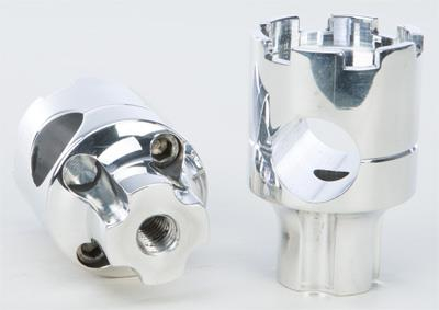 Rooke Customs - Rooke Customs 1in. Narrow Base Risers - 1.75in. - Polished - R-HR1242-P