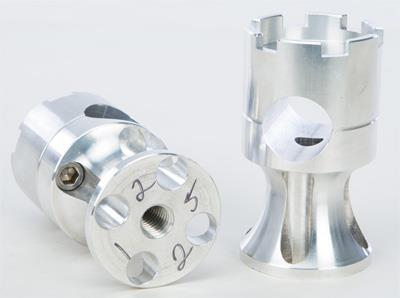 Rooke Customs - Rooke Customs 1in. Wide Base Risers - 2.25in. - Raw - R-HR1252-A