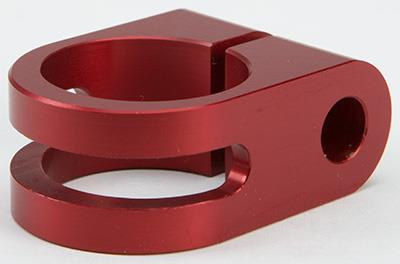 Rooke Customs - Rooke Customs 1in. Slotted Mirror Mount - Red - R-MM100-S7