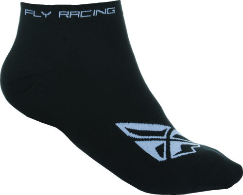 Fly Racing - Fly Racing No Show Socks - 350-0390L - Black/White - Lg-XL