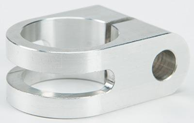 Rooke Customs - Rooke Customs 1in. Slotted Mirror Mount - Raw - R-MM100-SA