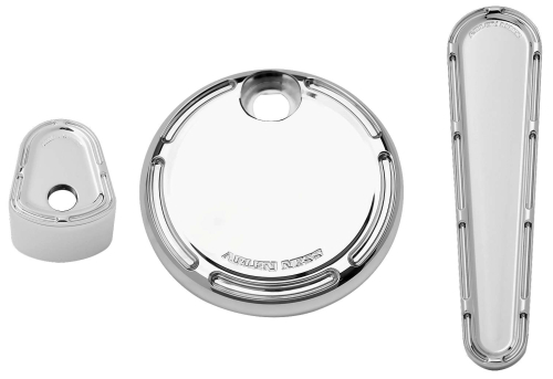 Arlen Ness - Arlen Ness Dash Accessory Pack - Slot Track - Chrome - 91104