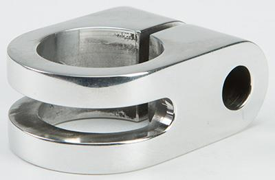 Rooke Customs - Rooke Customs 7/8in. Slotted Mirror Mount - Polished - R-MM875-SP