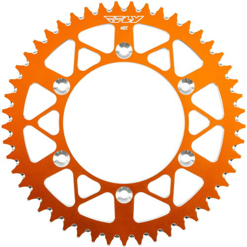 Fly Racing - Fly Racing Aluminum Rear Sprocket - Orange - 49T - 316-49 ORG