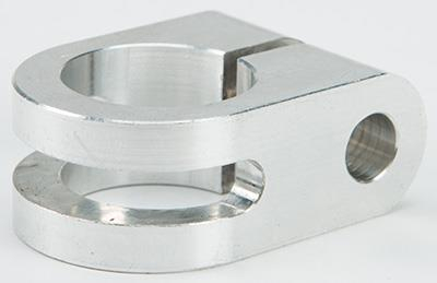 Rooke Customs - Rooke Customs 7/8in. Slotted Mirror Mount - Raw - R-MM875-SA