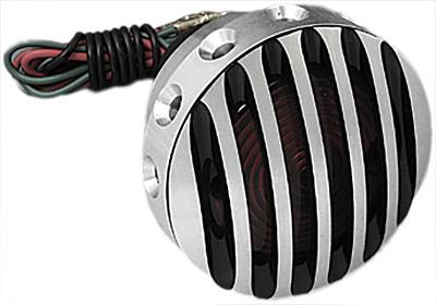 West-Eagle Motorcycle Products - West-Eagle Motorcycle Products Grill Tail Light - Aluminum w/ Black Accents - 5904-BBA