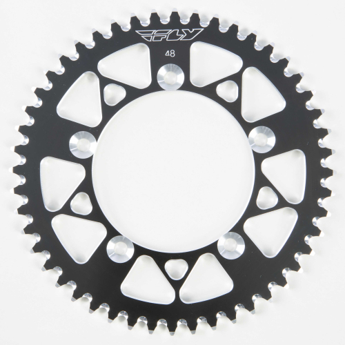 Fly Racing - Fly Racing Aluminum Rear Sprocket - Black - 48T - 313-48 BLK