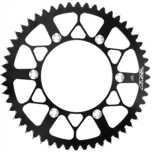Fly Racing - Fly Racing Aluminum Rear Sprocket - Black - 52T - 511-52 BLK