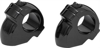 West-Eagle Motorcycle Products - West-Eagle Motorcycle Products Old Pullback Style Risers - 1in. - Black - 0356-BK