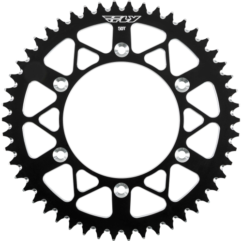 Fly Racing - Fly Racing Aluminum Rear Sprocket - Black - 50T - BETA-50 BLK