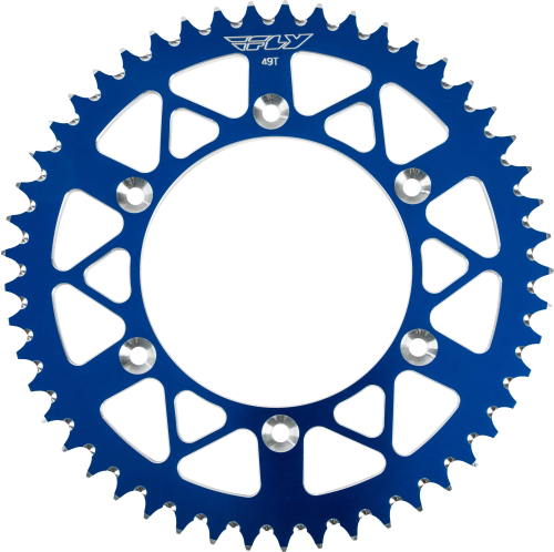 Fly Racing - Fly Racing Aluminum Rear Sprocket - Blue - 49T - 316-49 BLU