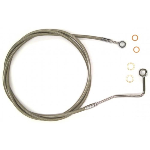 Magnum - Magnum Clear Coated XR Stainless Upper Front Brakeline Kit - 64in. Total Length - SSC140264